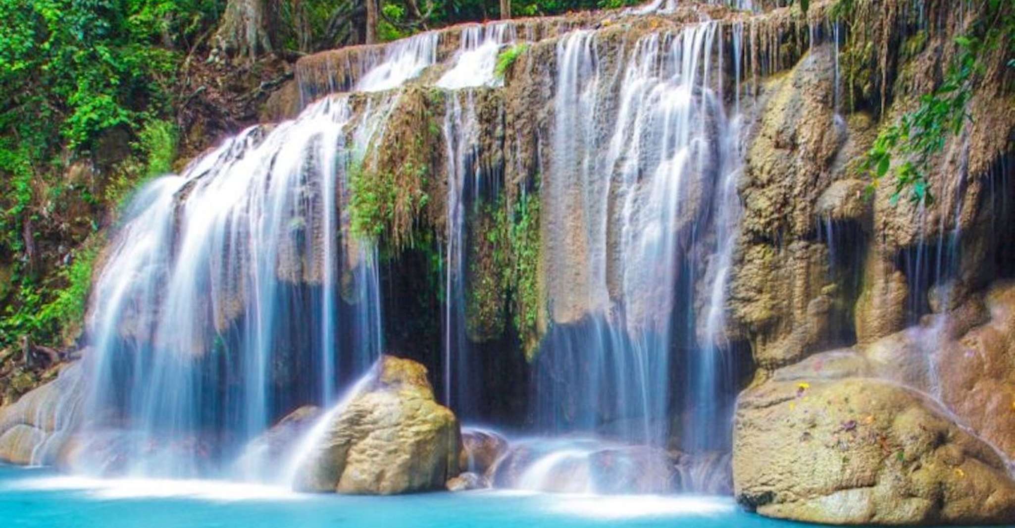 Incredibile gita in barca fiume Kwai ed Erawan Cascate Tour di una giornata intera - Hizvo