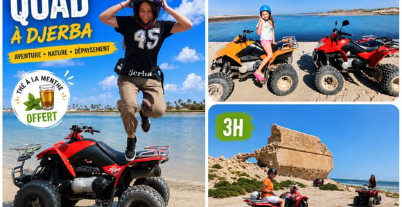 ATV in Djerba: Countryside, Lagoon, Fort Castille & Complimentary Mint Tea