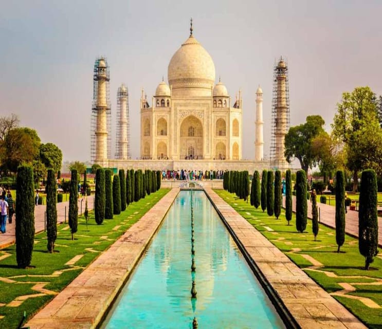 Taj Mahal Y Fuerte De Agra En Tri Ngulo Superr Pido Desde Delhi