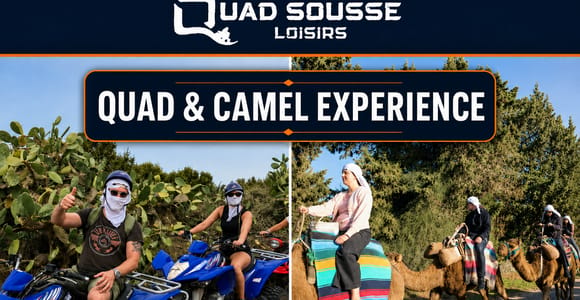 Sousse or Monastir: Quad Biking and Camel Ride with Transfer (2-in-1)
