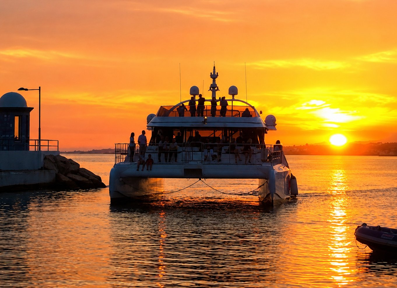 Málaga: Katamaran-tur ved solnedgang