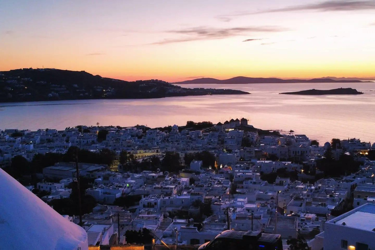 Tour particular de 4 horas pela ilha de Mykonos em microônibus de luxo