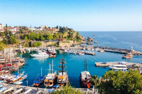 Antalya: Tour de la ciudad con cascadas, teleférico y tour en barcoTour en barco