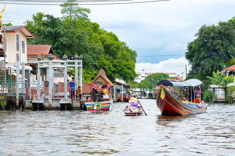 Bangkok: Big Buddha & Canal Longtail Boat Sightseeing Tour Join In Day Tour