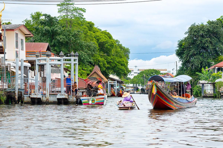 Bangkok: Big Buddha & Canal Longtail Boat Sightseeing Tour Join In Day Tour
