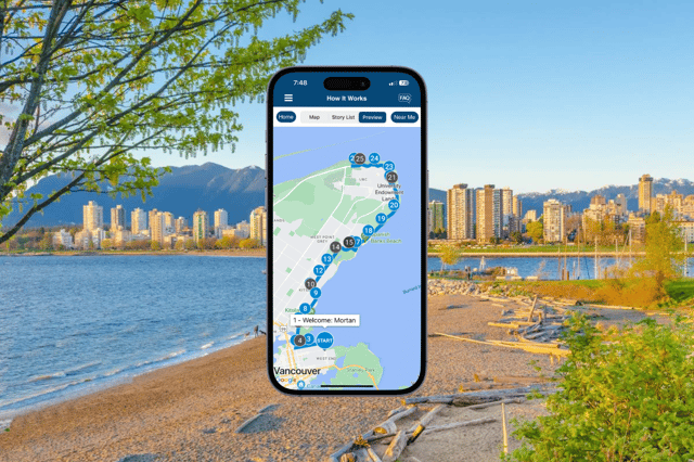 Vancouver: City, Beaches and Coastal Drive Self-Guided Tour