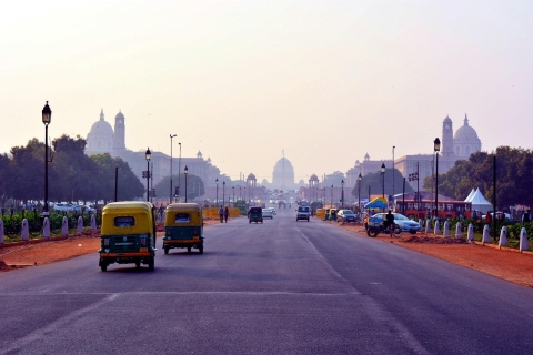 Privé-dagtocht met gids door oud en nieuw Delhi per autoAuto, chauffeur en reisleiding