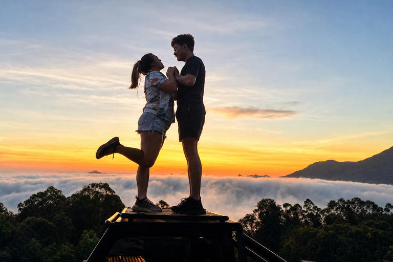 Bali: Mount Batur Shared Sunrise Jeep & Natural Hot Springs Sunrise Jeep Tour & Hot Spring with Round Transfers