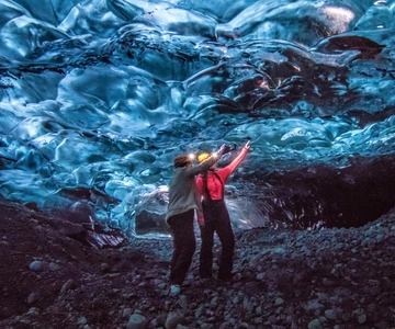 Z Jökulsárlón: Wycieczka po lodowcu Vatnajökull do Kryształowej Jaskini Lodowej