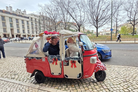 Lisbon: Private Tour on a Vintage Classic Piaggio Ape ALFAMA: Lisbon's Oldest Quarter, Highest Viewpoint, Hidden Gems