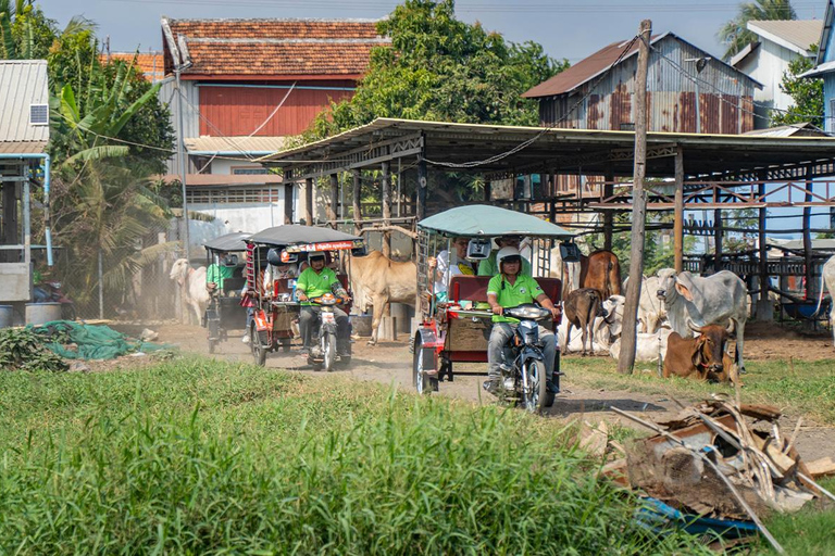 Phnom Penh: Silk Island & Evening Foodie Full Day Tour Haft-Day Tour: Silk Island + English Guide