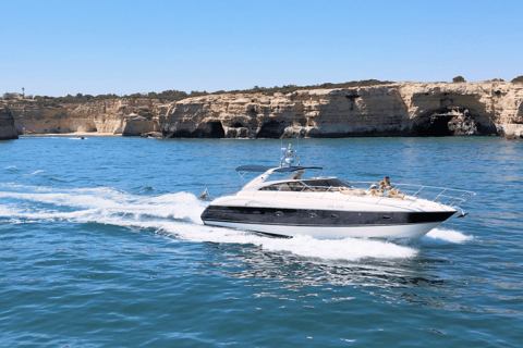 From Quarteira: Luxury Yacht Charter Algarve Coast & Benagil Luxury Yacht Charter - Algarve Coast | 3 Hours