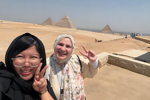 Hurghada to Cairo: Pyramids & Museum for First-Time Visitors Option 2 - The Grand Egyptian Museum (GEM) and Giza Pyramids