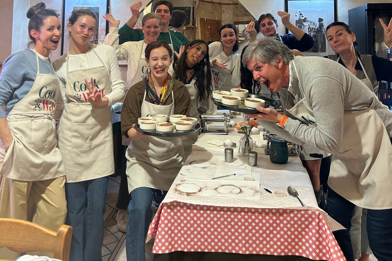 Rome: Pasta & Tiramisu Cooking Class Near the Vatican with Wine & Gelato Rome: Pasta & Tiramisu Cooking Class with Fine Wine, Gelato, and Limoncello