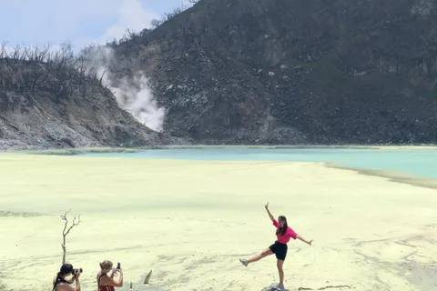 The White Crater, Lake, Suspension Bridge, & Hotspring Tour