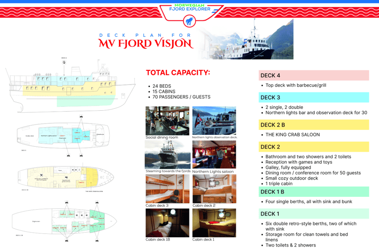 Tromsø: Classic arctic fjord cruise with lite lunch