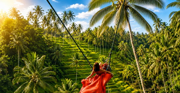 Bali Swing, Waterfalls and Tegalalang Rice Terrace Tour