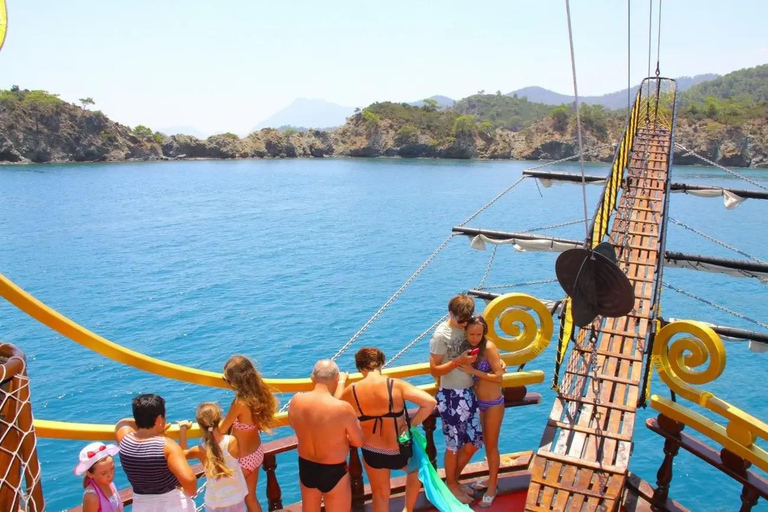 Marmaris: Pirate Boat Trip with Animation & Foam Party Pirate Boat Trip with Soft Drinks (No Transfer)