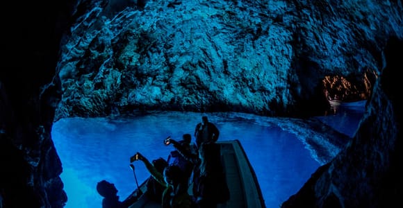 From Split: Blue Cave, Hvar, and 5 Islands Speedboat Tour