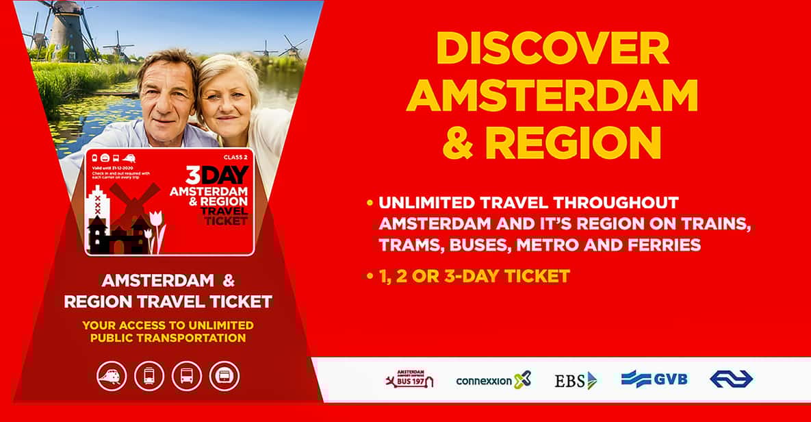 Afbeelding 3 van Amsterdam: Amsterdam & Regio-reiskaart voor 1-3 dagen