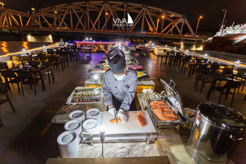 Bangkok: Viva Alangka Chao Phraya Cena en CruceroPrograma de Cruceros al Atardecer en el Muelle 4 de ICONSIAM