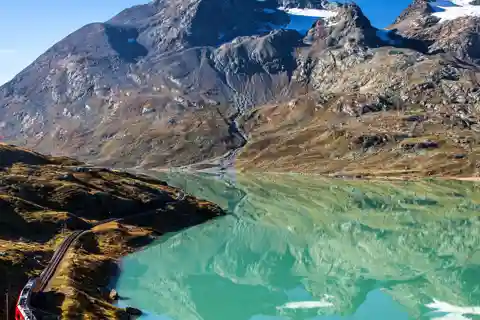 De Tirano : billet du train rouge de la Bernina pour St. Moritz