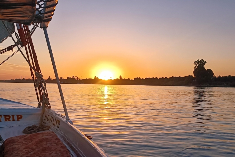 Luxor: Felucca's privétocht bij zonsondergang op de Nijl