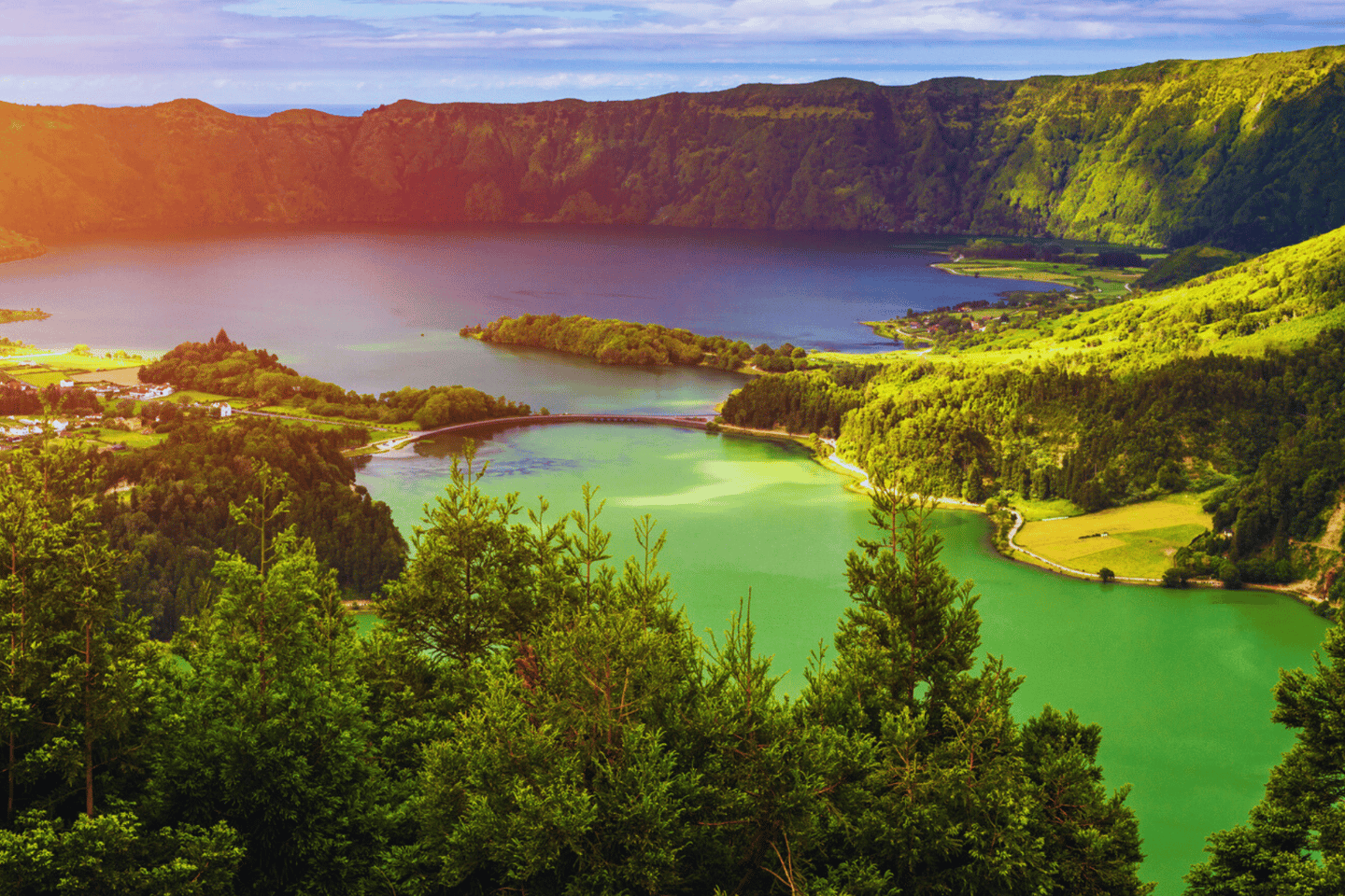 Azoreyjar: Strandferð, Sete Cidades með smá Vín & Ostur
