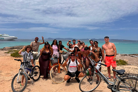 Ibiza: Formentera Boat Cruise, Bike Adventure & Sunset Party Ibiza: Formentera Boat Cruise, Formentera & Sunset Party