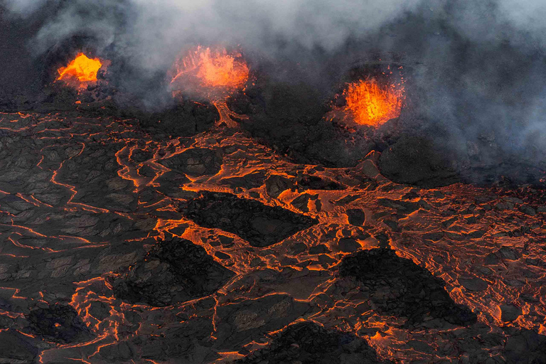 Reykjavik : visite touristique de 45 minutes du volcan en hélicoptère