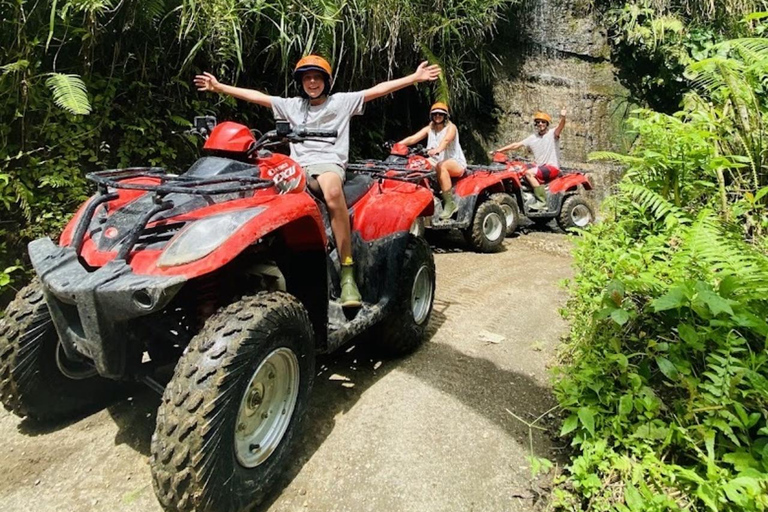 Ubud: Guided Quad Bike ATV Adventure with Waterfall & Tunnel Guided Single ATV - Long Track ( 7KM / 1,5 Hours )