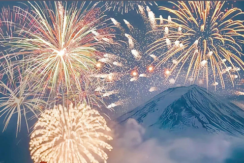 Tokio: Mount Fuji &amp; Meer Kawaguchi Vuurwerk Festival Dagtour