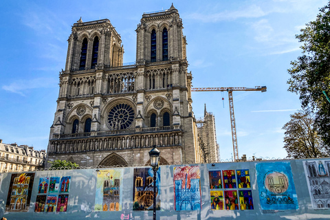 Paris: Notre Dame Notre Dame rundvandring utomhus med inträde till kryptanNotre Dame utomhus rundvandring med kryptan på spanska