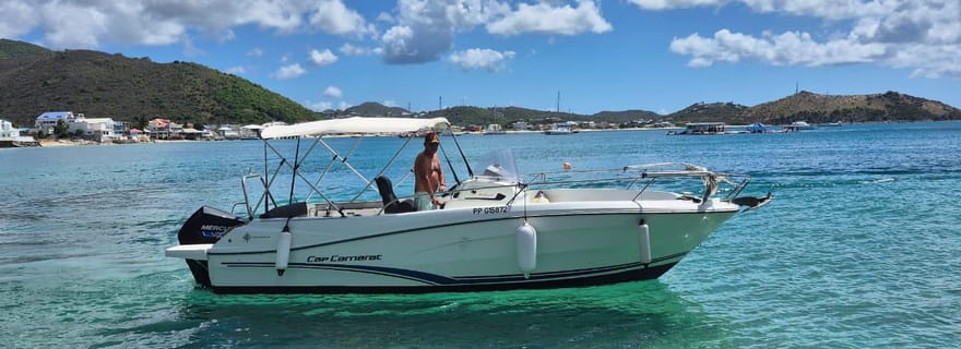 Saint-Martin : Excursion privée en bateau avec capitaine