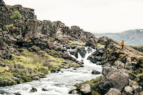 Vanuit Reykjavik: Gouden Cirkel, Kerid, & Secret LagoonTour met trefpunt