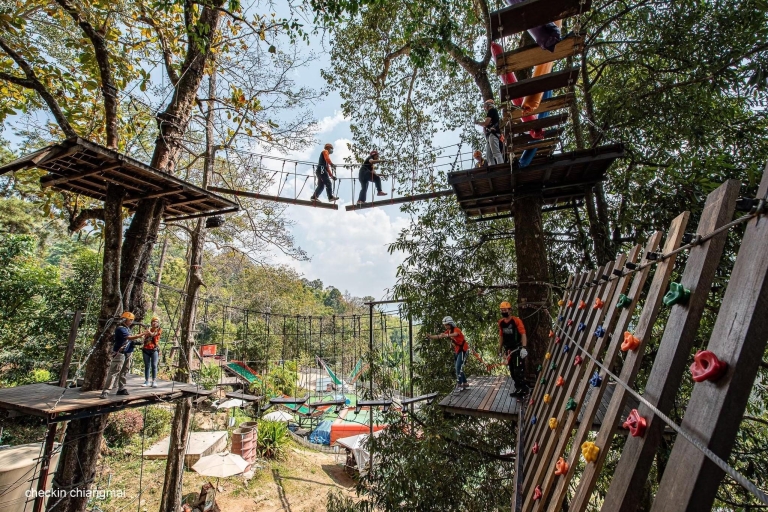 Chiang Mai: Pongyang Jungle Coaster & Zipline with Transfer Package A