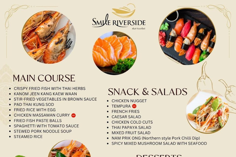 Bangkok: Chao Phraya Dinner Cruise + Free-Flow Beer dinner cruise only