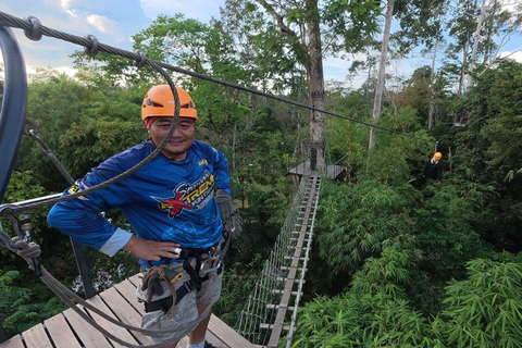 Koh Samui: Samui Zipline Adventure with Transfer service Zipline B - 16 Platforms