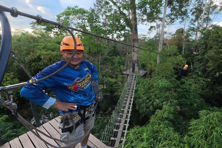 Koh Samui: Samui Zipline Adventure with Transfer service Zipline B - 16 Platforms