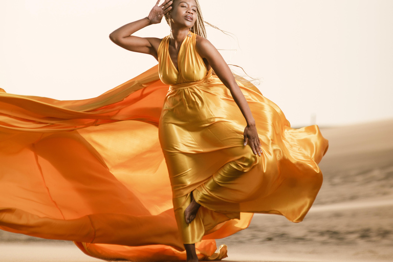 Swakopmund: Flying Dress Photoshoot Adventure in Swakopmund