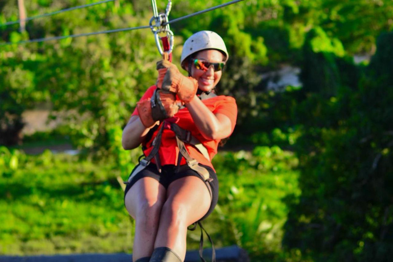 Punta Cana: fly through the jungle on our incredible zipline. Fly over the jungle of Punta Cana with our incredible Zipline.