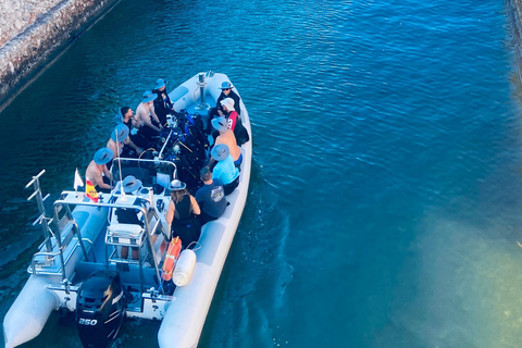 Menorca: Bautizo buceo desde barco con fotos incluidas
