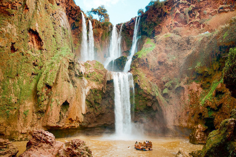 Depuis Marrakech : excursion d'1 jour aux cascades d'OuzoudVisite privée avec croisière