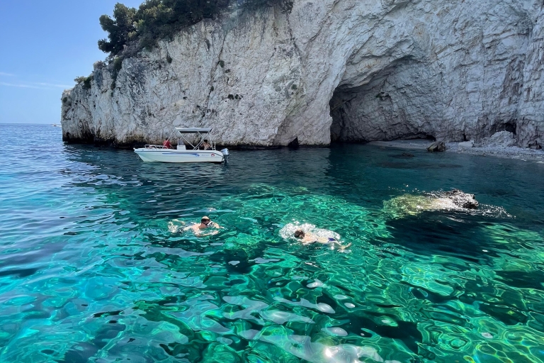 Zakynthos : Tour en bateau privé Île de la Tortue Grottes Mizithres