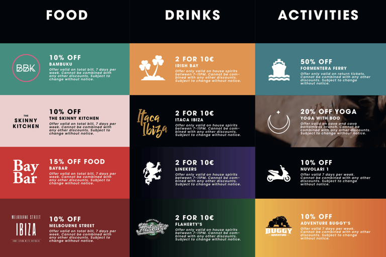 Ibiza Nightclub Passport : Including 3 Free Clubs Tickets Club Tickets