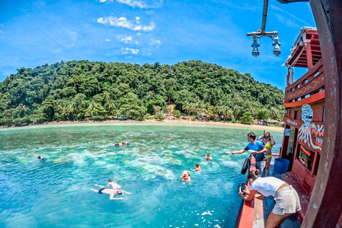 Z Koh Chang: 4 wyspy Snorkel &amp; Beach Tour dużą łodziąRejs wycieczkowy na 4 wyspy: Z transferem do hotelu