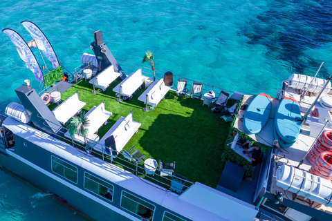 Ibiza: Formentera Full-Day Boat Trip with Sunset Party