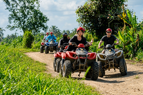 Ubud: Ayung River Rafting & Kuber Quad with Cave & Waterfall Single/Tandem ATV Quad & River Rafting | Transfer Gianyar
