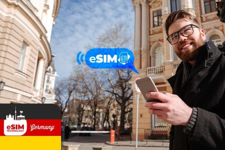 Hamburg&Duitsland: Onbeperkt EU-internet met eSIM Mobiele Data1-Dag:Onbeperkt Hamburg & EU Internet met eSIM Mobiele Data