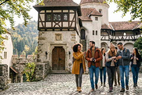 MINIVAN Bucharest : Peles Castle, Dracula's Castle & Brasov Audio Guide 24 Languages